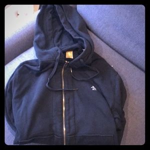 Original Penguin navy blue soft sweatshirt hoodie